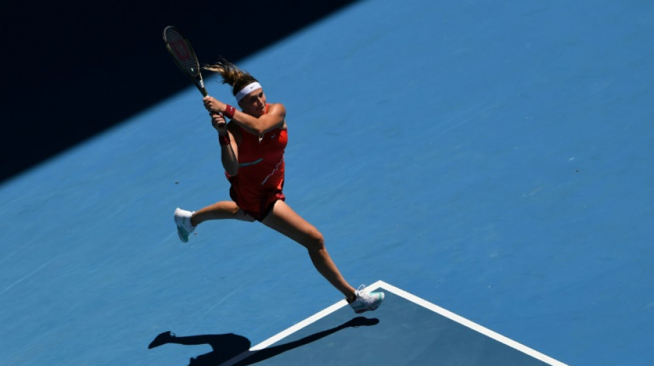Sabalenka conquers serving yips by 'not thinking'