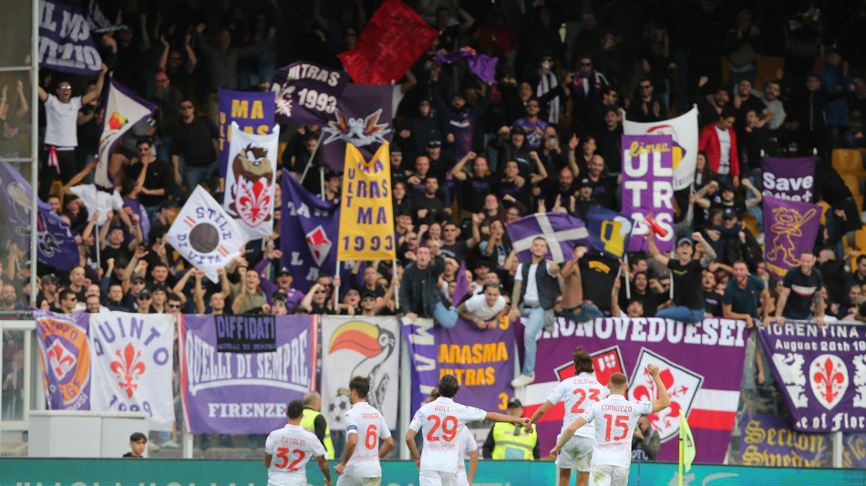 Goleada Fiorentina, ne fa sei al Lecce