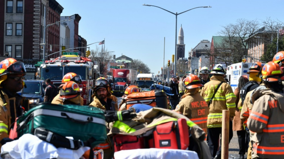 Manhunt after 10 shot in Brooklyn subway attack