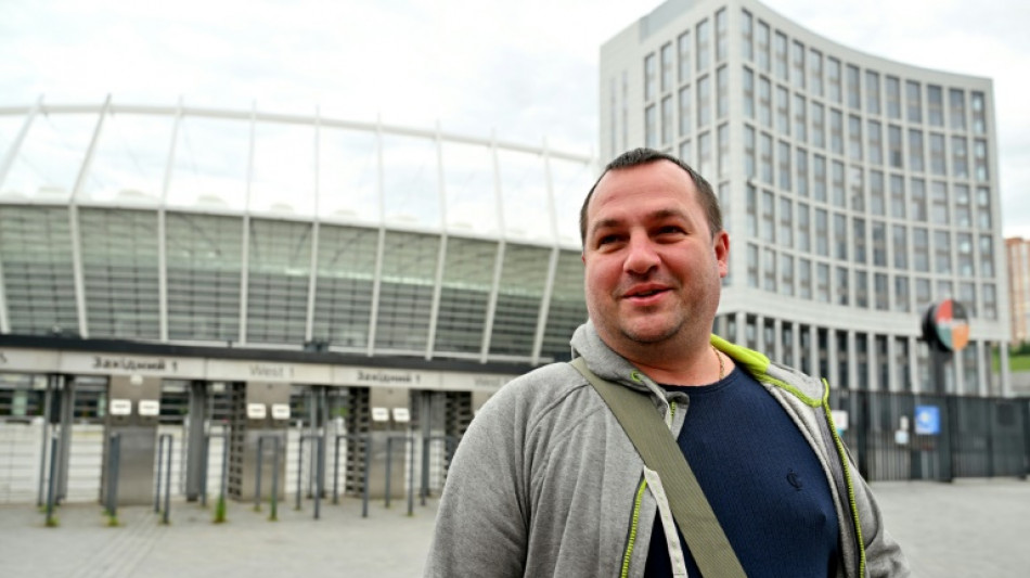 Ukrainians 'hoping for victory' on football field in Glasgow