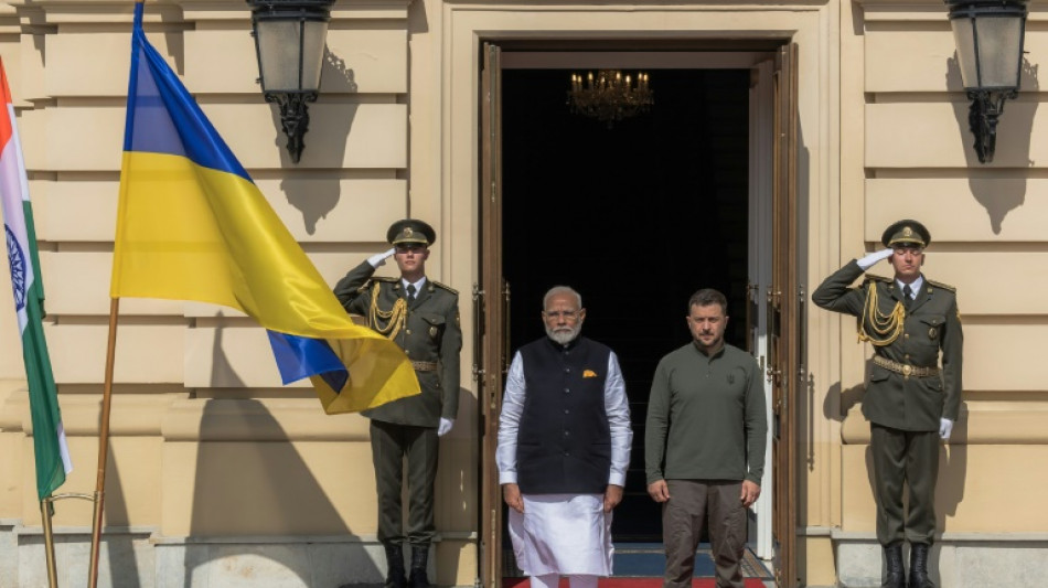 Modi se dit "résolument favorable à la paix" lors d'une visite historique à Kiev