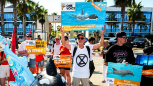 Manifestation pour l'avenir des orques du Marineland à Antibes