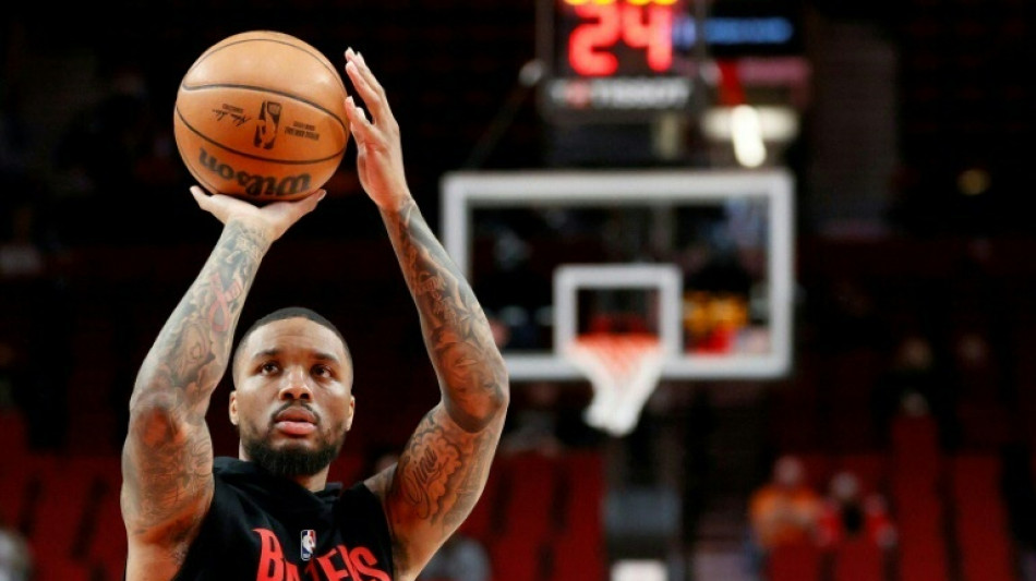 NBA Blazers say Lillard will miss remainder of season