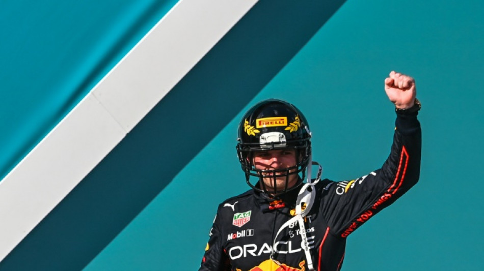 Happy Verstappen triumphs in sweltering Miami