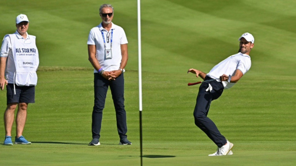 Djokovic y Bale brillan en el partido de famosos de la Ryder Cup