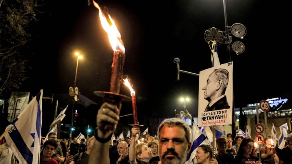 Netanyahu branded 'traitor' in fourth night of Israel protests