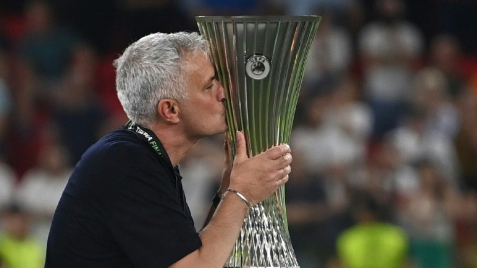 Tearful Mourinho hails Conference League 'history' for Roma