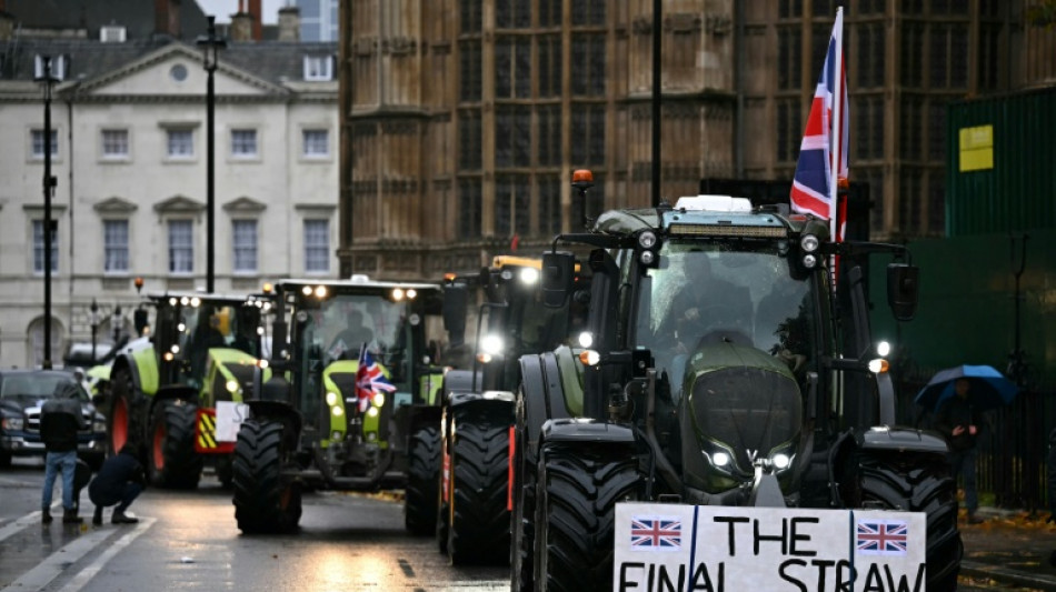 British farmers protest in London over inheritance tax change