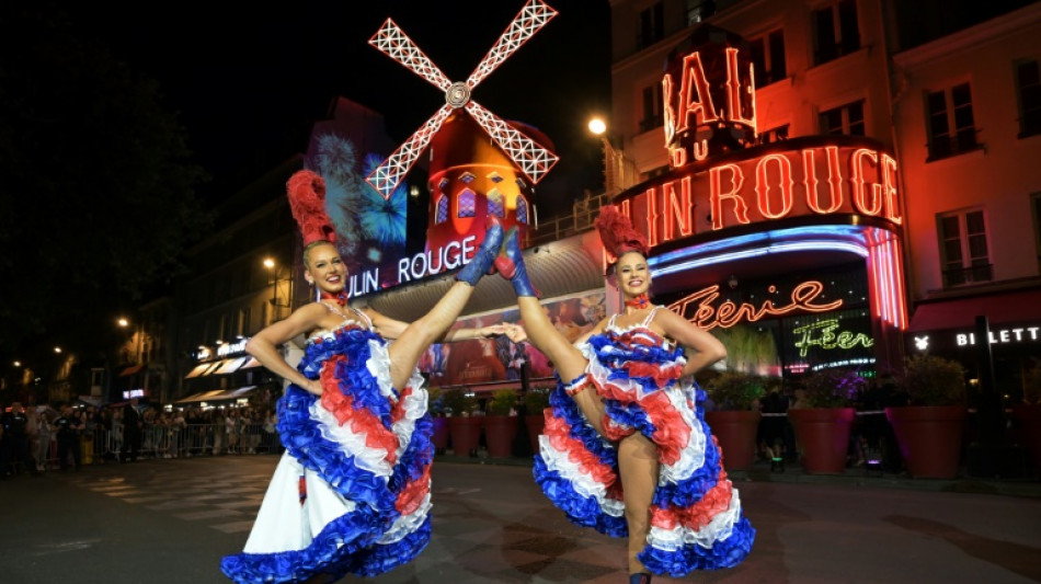 Paris's Moulin Rouge inaugurates new windmill sails ahead of Olympics