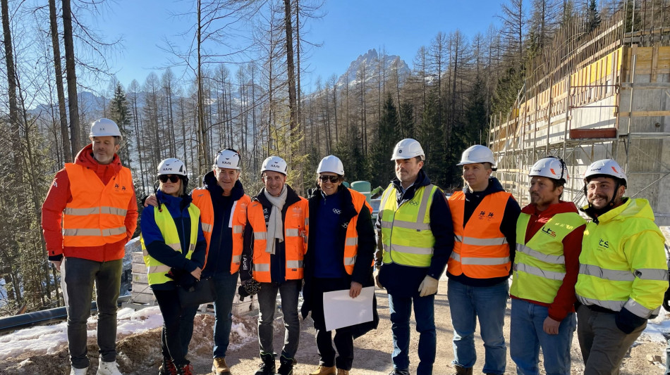 Zaia alla pista bob di Cortina, 'sarà simbolo delle Olimpiadi'