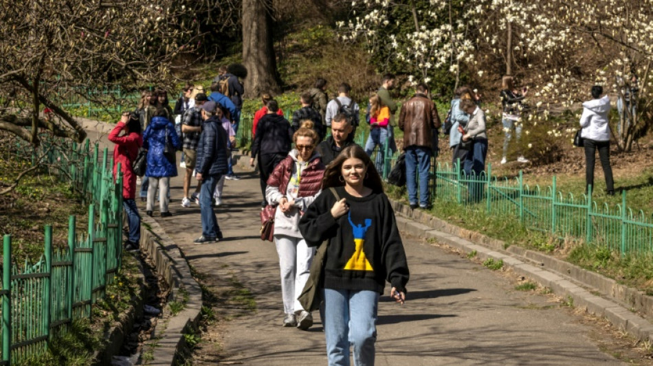 In Kyiv, a sunny respite from weeks of war
