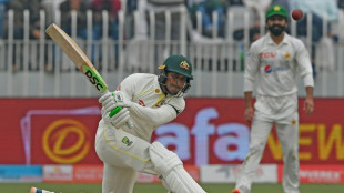 Khawaja misses century as Pakistan spinners strike in first Test