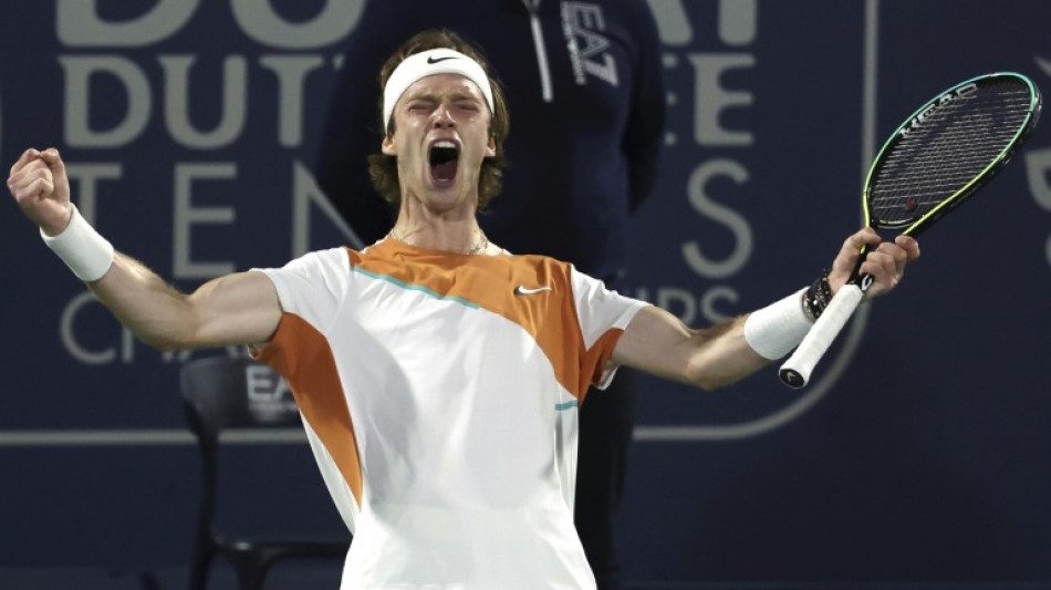 Tennis: le Russe Rublev en finale à Dubaï